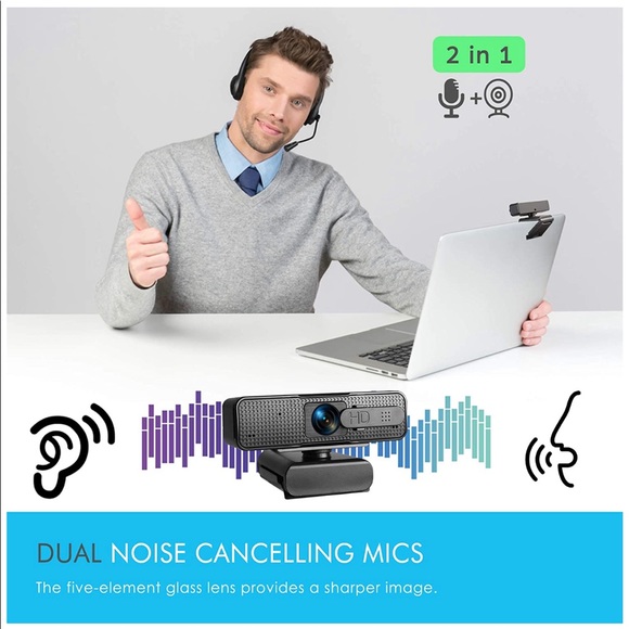 Webcam 1080P with Privacy Cover - Picture 4 of 15